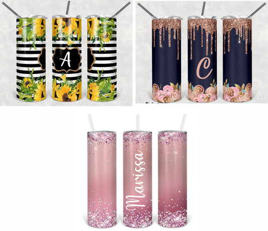 20 Skinny Straight Tumbler- Customizable options