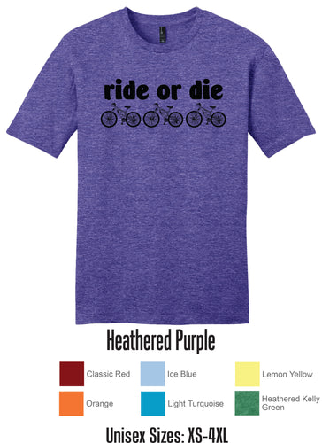 Ride or Die Shirt, Bike Shirt, Women's Shirt, Men's Shirt