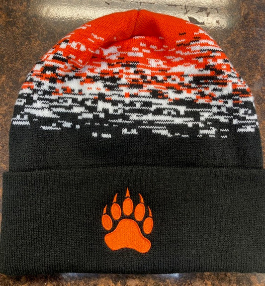 Gibsonburg Static Pattern Knit Cap with Cuff