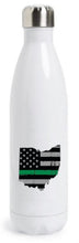 State of Ohio American Flag Thin Line Tapered Water Bottle