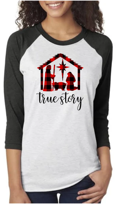 True Story Christmas in Buffalo Plaid - Shirt