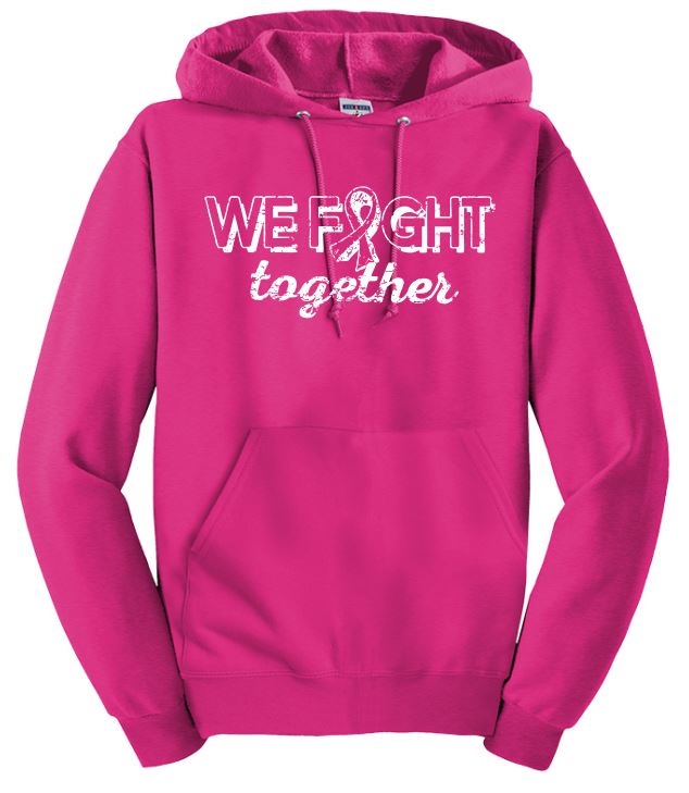 We Fight Together Sweatshirt, Breast Cancer Sweatshirt, October Sweatshirt, Fight Cancer Sweatshirt, Pink October Sweatshirt, Pink Sweatshirt