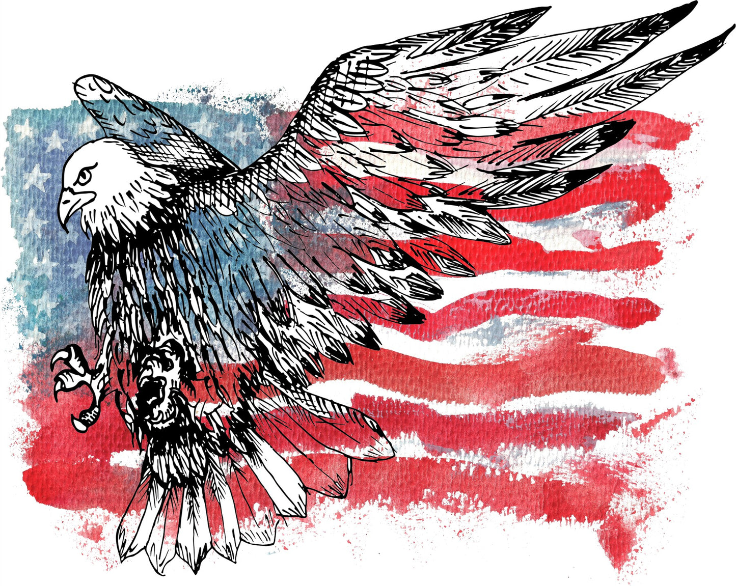 American Flag Sticker