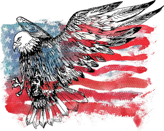 American Flag Sticker