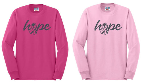 Hope - Breast Cancer Basic Long Sleeve T-Shirt