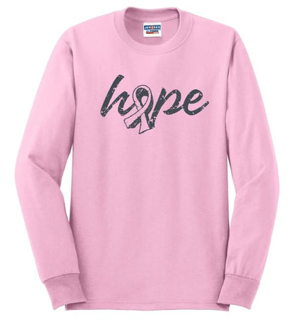 Hope - Breast Cancer Basic Long Sleeve Shirt