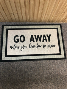 ‘Go Away.....’ welcome mat