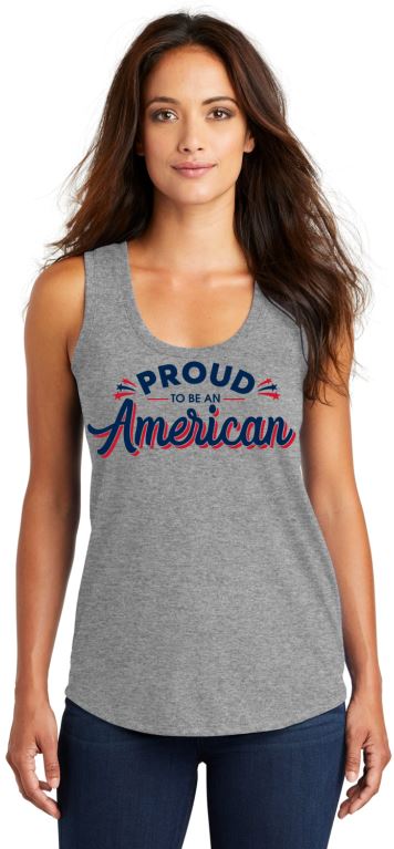 Proud To Be An American Tank Top, Patriotic Tank Top, Women's Tank Top, American Tank Top, USA Tank Top