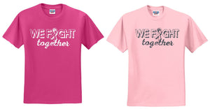 We Fight Together - Breast Cancer Basic Short Sleeve T-Shirt